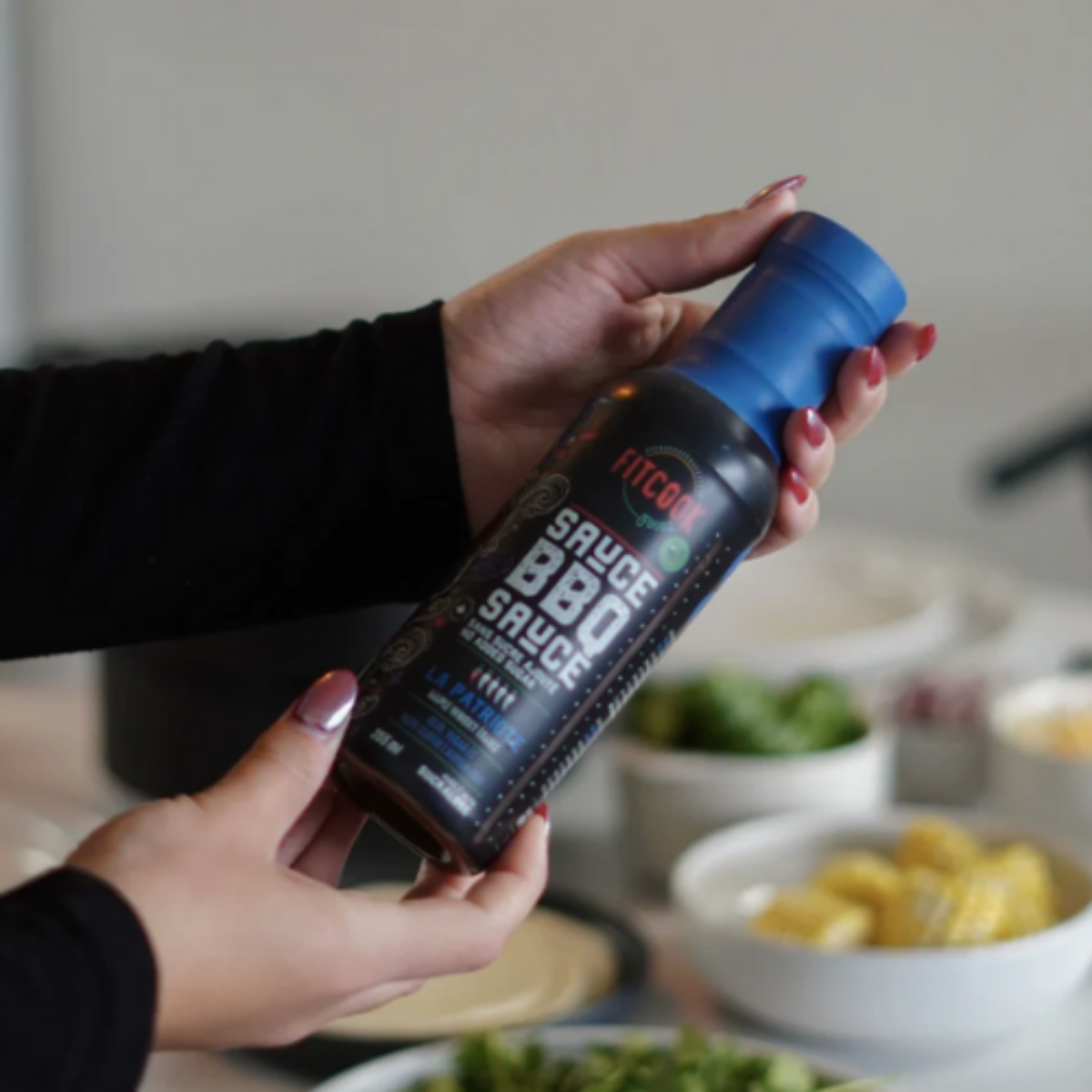 Sauce BBQ - La Patriote - Sans Sucre - Faible en calorie - Fitcook Fodz 355 ml