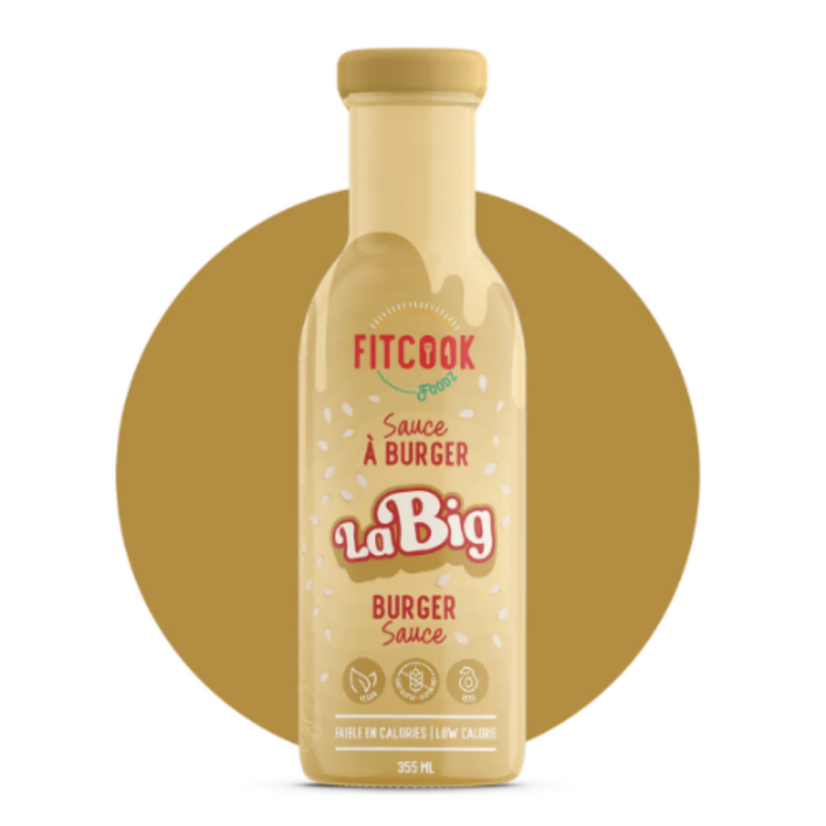 La Big - Sauce à Burger - Condiment - Sans Sucre - Faible en calorie - Sans Œuf - Fitcook Fodz 355 ml