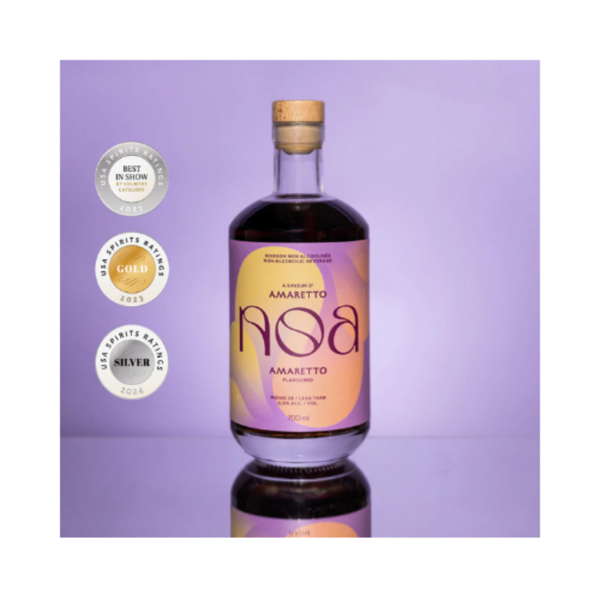 NOA Amaretto - Spiritueux sans alcool - Monsieur Cocktail 700 ml