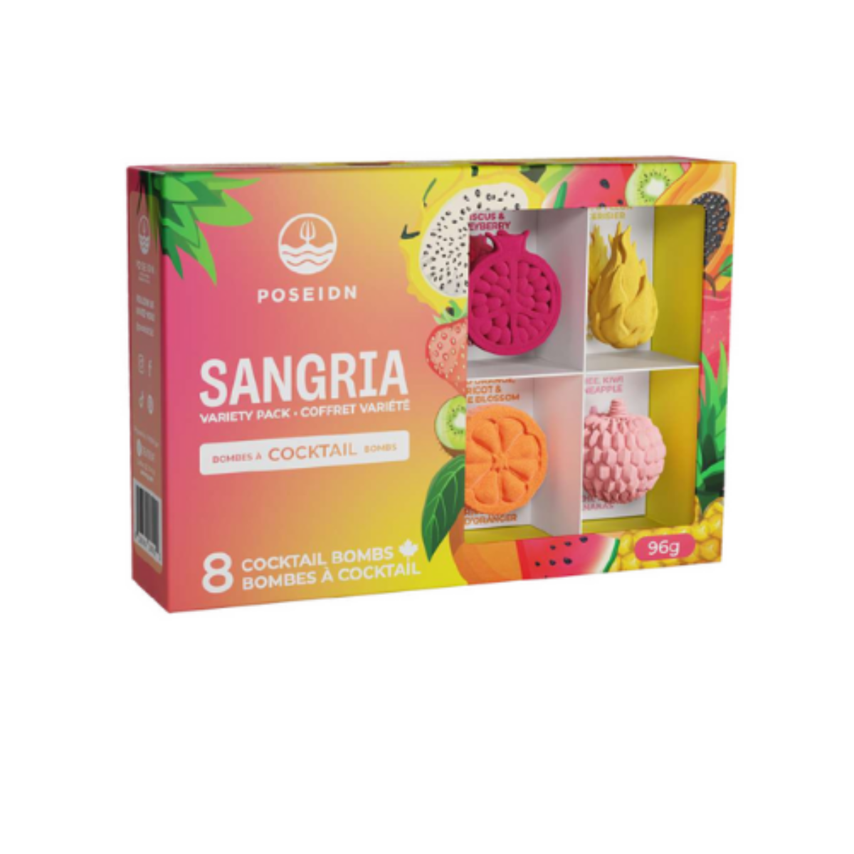 Coffret Bombe Variété de Sangria - Bombe à cocktail - Poseidn 8 pièces